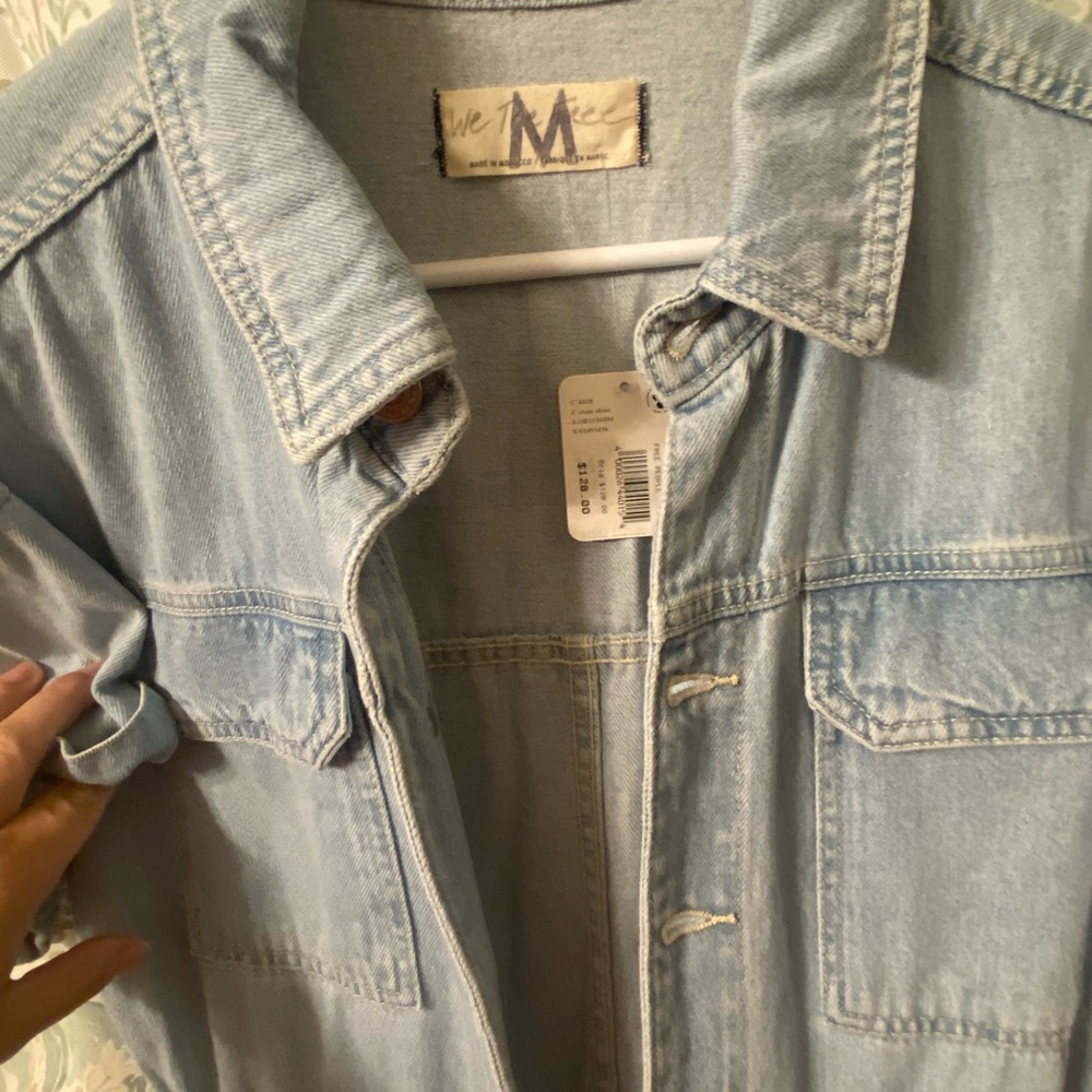 Free people Denim Jumpsuit